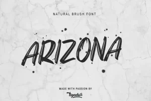 Arizona Brush Font