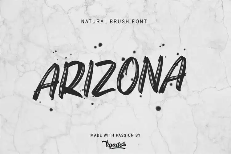 Arizona Brush Font