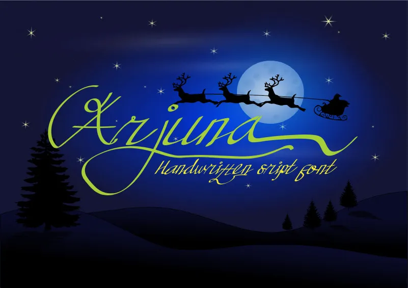 Arjuna Handwritten Font