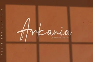 Arkania Handwritten Font