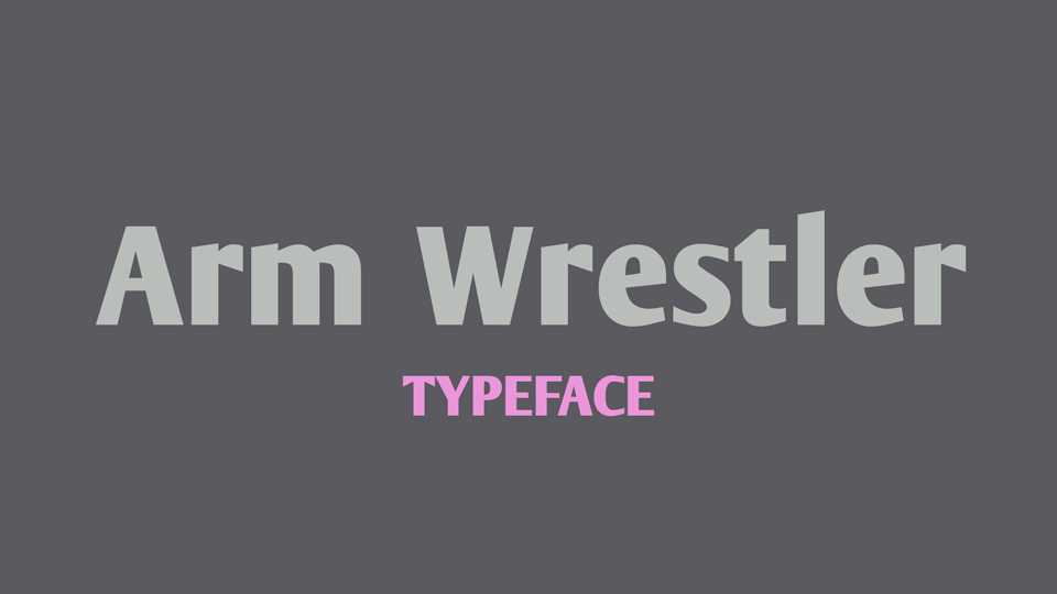 Arm Wrestler Font › Fontesk