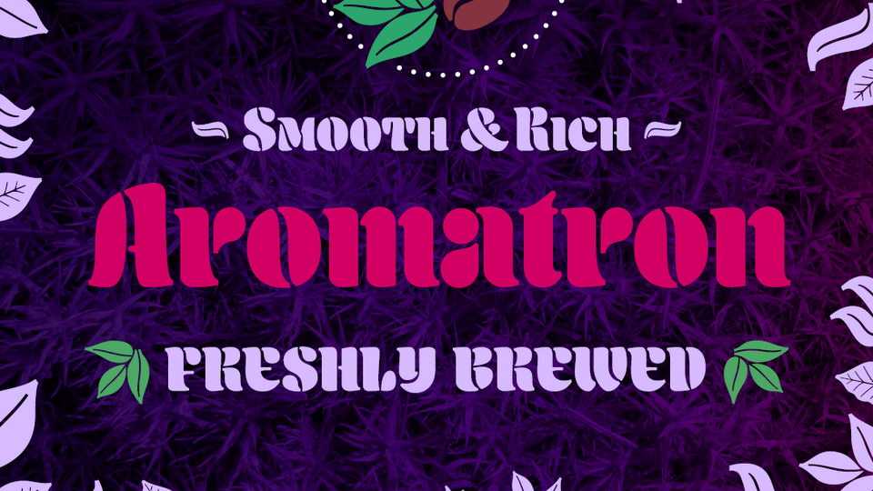 Aromatron Font › Fontesk