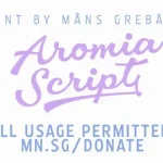 Aromia Script Font