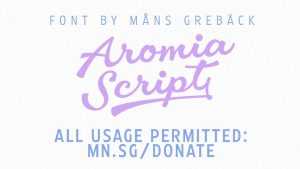 Aromia Script Font › Fontesk