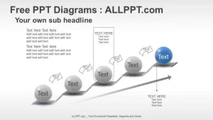 Arrow 5 Stairs PPT Diagrams