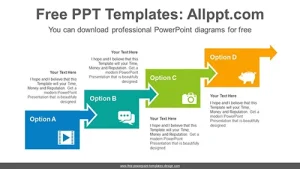 Arrow banner PowerPoint Diagram Template
