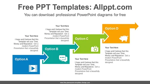 Arrow banner PowerPoint Diagram Template