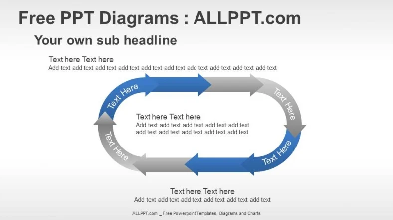 Arrow Cycle PPT Diagrams