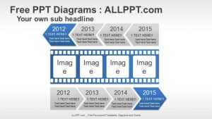 Arrow Film Timeline PPT Diagrams
