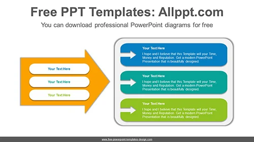 Arrow highlight banner PowerPoint Diagram Template
