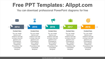 Arrow highlighting rectangle PowerPoint Diagram Template