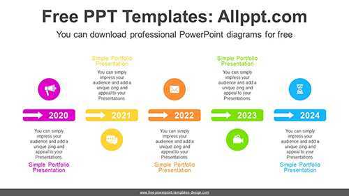 Arrow Highlighting Rectangle PowerPoint Diagram