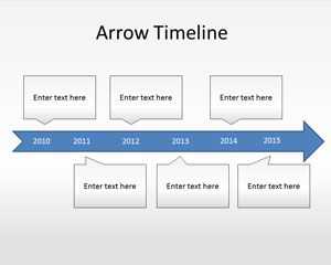Arrow Timeline Diagram PowerPoint Template