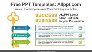 Arrow Wrapped Key PowerPoint Diagram