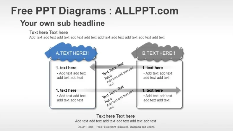 Arrows Relationship PPT Diagrams