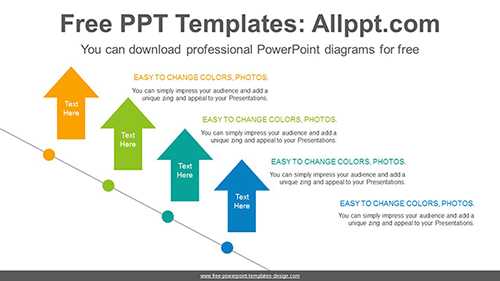 Arrows Rising PowerPoint Diagram