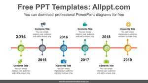 Arrows through circle PowerPoint Diagram Template