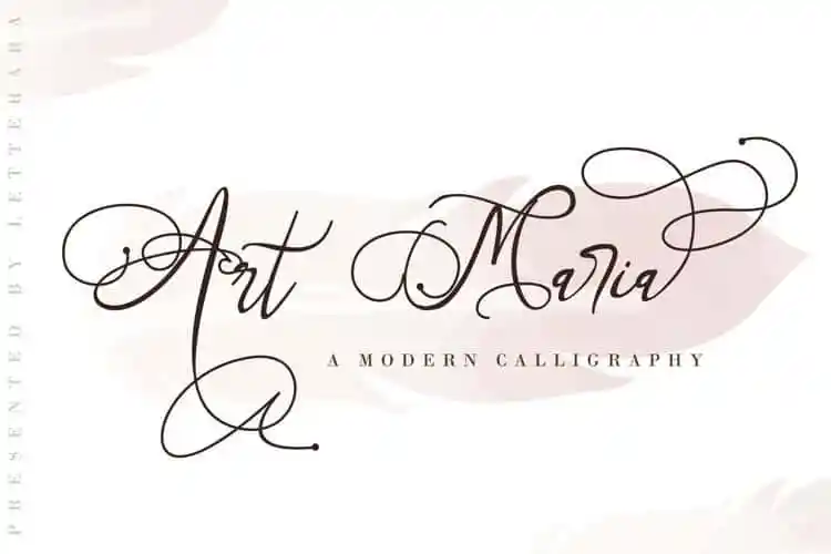 Art Maria Calligraphy Font