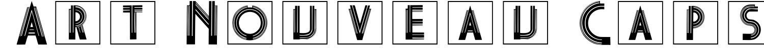 Art Nouveau Caps Font