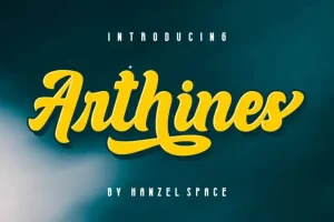 Arthines Script Font