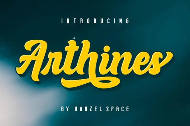 Arthines Script Font