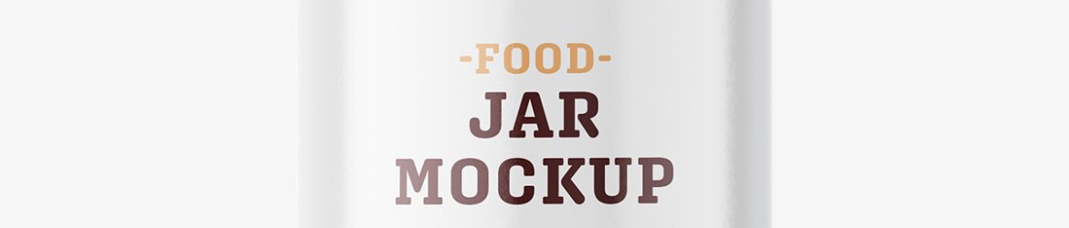 Artichokes jar mockup