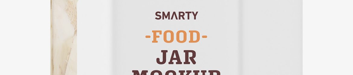Artichokes jar mockup