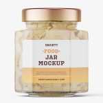 Artichokes jar mockup