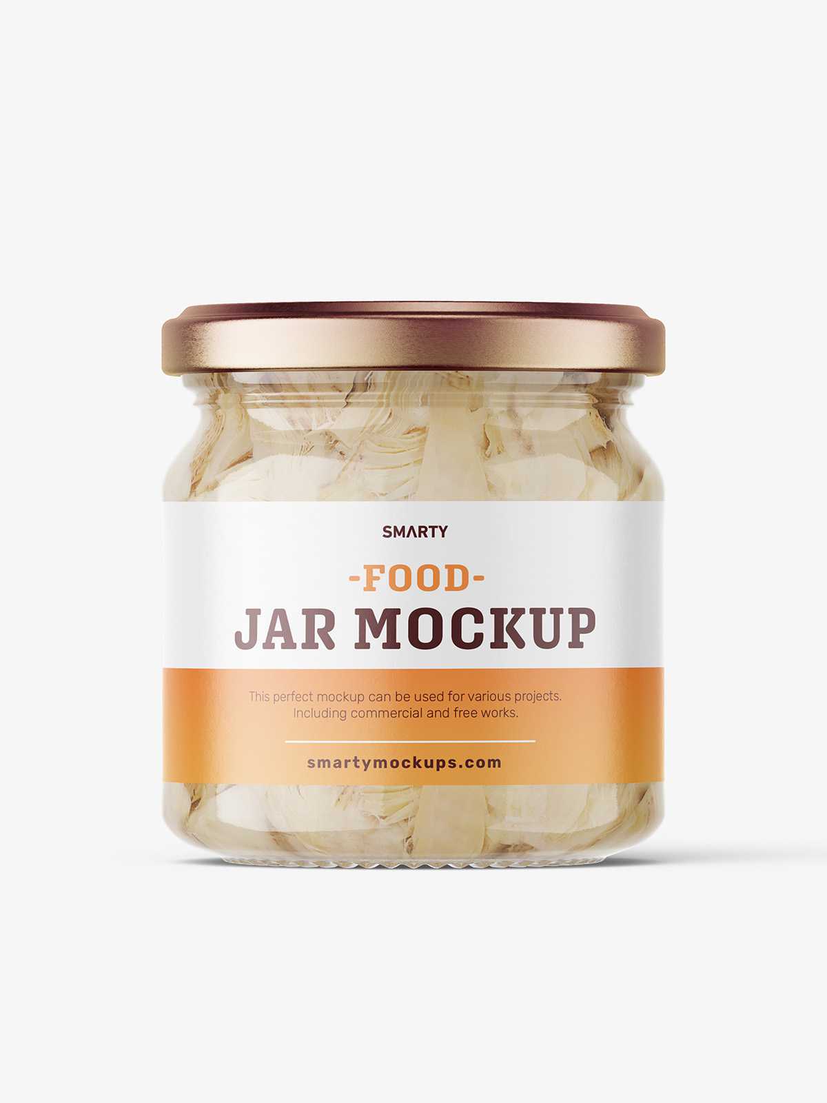 Artichokes jar mockup