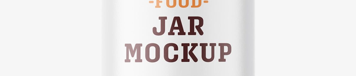 Artichokes jar mockup