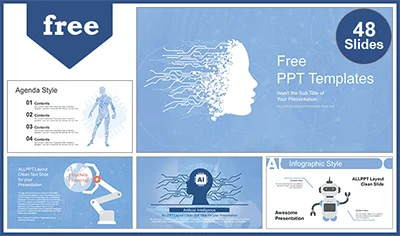Artificial Intelligence High Technology PowerPoint Templates