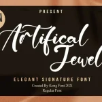 Artificial Jewel Script Font