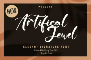 Artificial Jewel Script Font