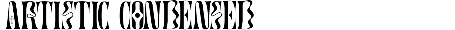 Artistic Condensed Font