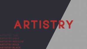 Artistry Font Family › Fontesk