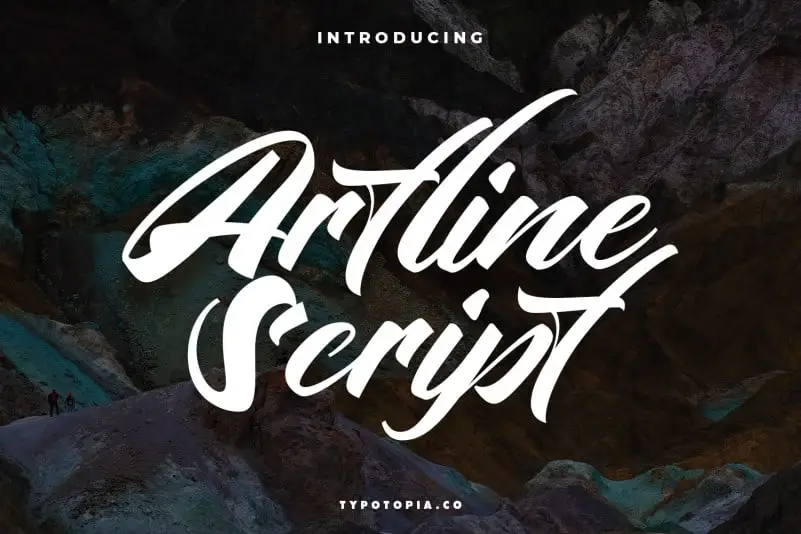 Artline Fancy Script Font