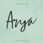 Arya Script Font