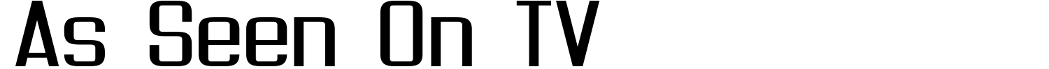 As Seen On TV Font