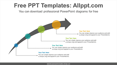 Ascending arrow PowerPoint Diagram Template