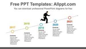 Ascending Circle PowerPoint Diagram