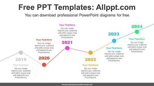 Ascending Line PowerPoint Diagram