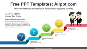 Ascending Staircase PPT Diagram