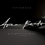 Asem Kandis Signature Font