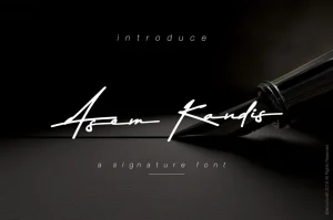 Asem Kandis Signature Font
