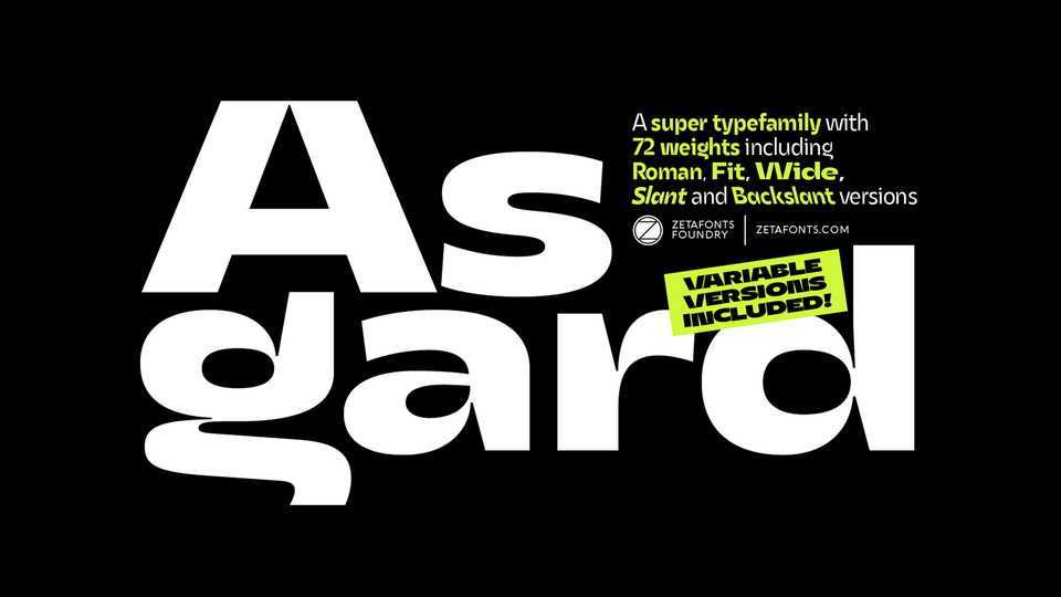 Asgard Font Family › Fontesk