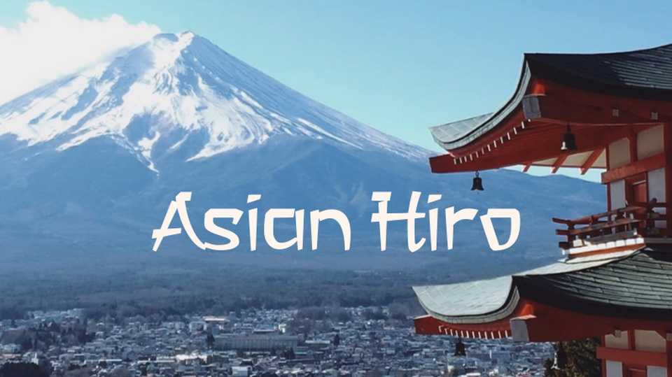 Asian Hiro Font › Fontesk