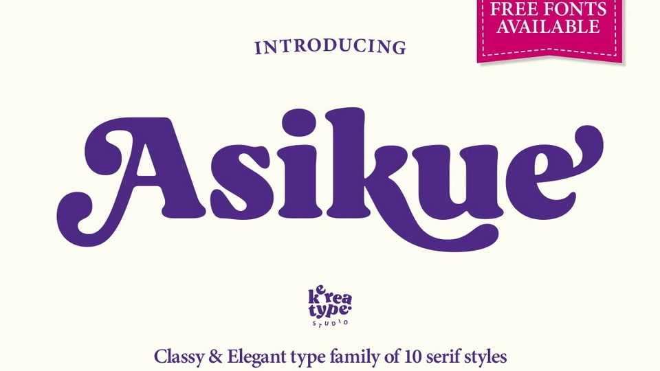 Asikue Font Family › Fontesk