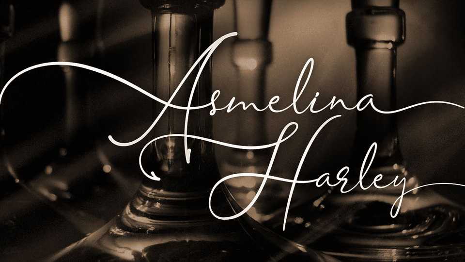 Asmelina Harley Script Font › Fontesk