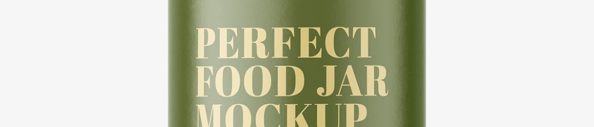 Asparagus jar mockup
