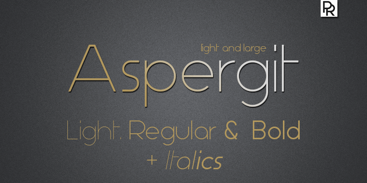 Aspergit font